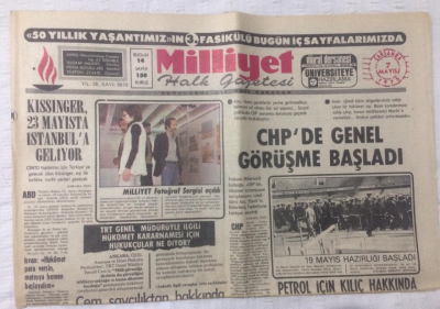 Milliyet Gazetesi 7 Mayıs 1975 - Erbakan Ecevit Minderden Kaçtı, Şimdi Başpehlivan Benim - GZ17556 - 1