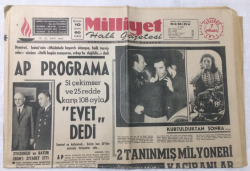 Milliyet Gazetesi 7 Nisan 1971 - Taksim Alanında Defile Yapıldı - GZ15825 - 1