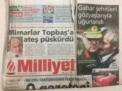 Milliyet Gazetesi 7 Nisan 2006 - Gabar Şehitleri Gözyaşlarıyla Uğurlandı GZ29863 - 1
