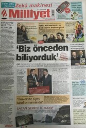 Milliyet Gazetesi 7 Nisan 2007- Karadeniz Sahil Yolu Açılırken GZ45378 - 2