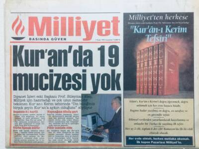 Milliyet Gazetesi 7 Ocak 1995 - Ekonomik Grizu Faciası GZ41544 - 1