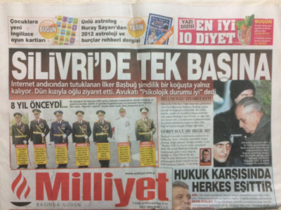 Milliyet Gazetesi 7 Ocak 2012 - Silivride Tek Başına GZ27552 - 1