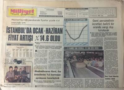 Milliyet Gazetesi 7 Temmuz 1981 Dövizsiz Yurt Dışına Çıktığı İddasıyla Bülent Ersoy Hakkında Soruşturma Açıldı GZ36233 - 1