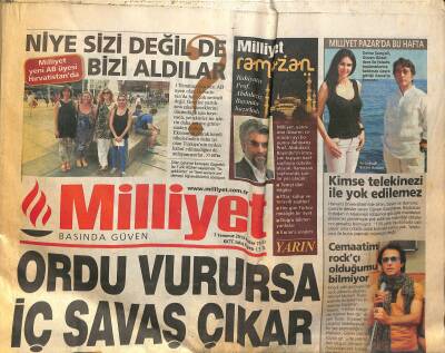Milliyet Gazetesi 7 Temmuz 2013 - Drogba Zirveye Çıktı - Can Dündar Mısırda GZ124705 - 1