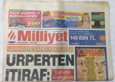 Milliyet Gazetesi 8 Aralık 2002 - Orhan Gencebaydan YanıtGönül Dostlarım Fazılı Yuvarlar - GZ17024 - 1