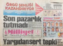 Milliyet Gazetesi 8 Eylül 1992 - Yargıdan Sert Tepki - GZ12714 - 2