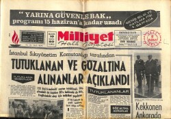 Milliyet Gazetesi 8 Haziran 1971 - Uzayda İlk İnsanlı İstasyon Kuruldu GZ58761 - 1