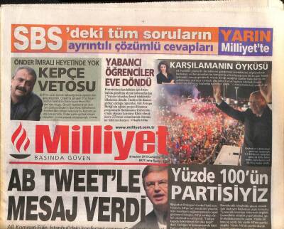 Milliyet Gazetesi 8 Haziran 2013 - Rusya Devlet Başkanı Putin , 30 Yıllık Eşi Ludmilla Putinadan Boşanıyor GZ106110 - 1