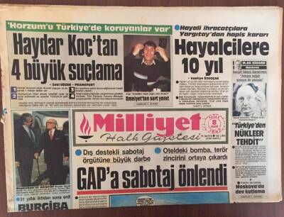 Milliyet Gazetesi 8 Kasım 1987 - Özalın İş Projesi GZ10301 - 1