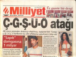 Milliyet Gazetesi 8 Kasım 2003 - Prens Charles Eşcinsel İddiası - Trabzon'dan Kaçış Yok GZ3773 - Gökçekoleksiyon