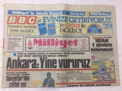 Milliyet Gazetesi 8 Mart 1987 - AnkaraYine Vururuz - GZ15698 - 2