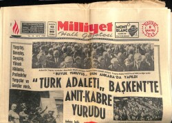 Milliyet Gazetesi 8 Mayıs 1969 - Yargıtay,Danıştay,Yüksek Hakimler Anıtkabire Yürüdü GZ58787 - 1