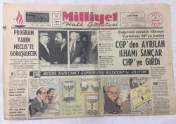 Milliyet Gazetesi 8 Nisan 1975 - Erbakan İşçiyi, Milli Ve Ahlaki Yönde Eğiteceğiz - GZ17562 - 1
