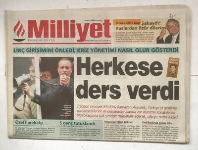 Milliyet Gazetesi 8 Nisan 2005 - Melih Kibarı Kaybettik GZ7994 - 1