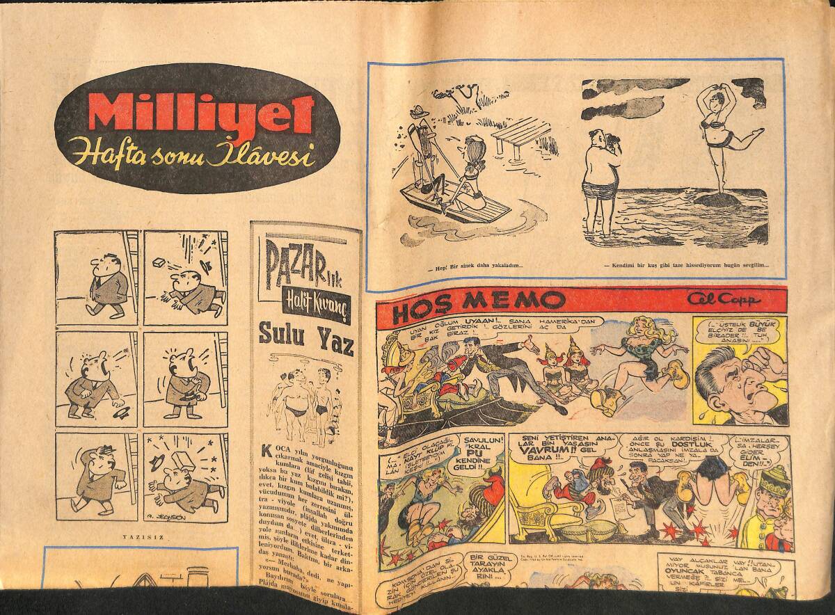 Milliyet Gazetesi 9 Ağustos 1964 - Vefa Stadı Çalışmalara Başladı - Fenerbahçe Mendireği Derhal İnşa Edilmelidir! GZ138096 - 1