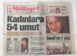 Milliyet Gazetesi 9 Aralık 1992 - Kadınlara 54 Umut - GZ15750 - 2