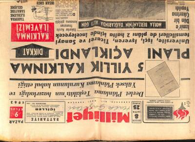 Milliyet Gazetesi 9 Eylül 1962 - Cüzzamlılar Köyde Serbestçe Dolaşıyor GZ103539 - 1