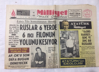 Milliyet Gazetesi 9 Kasım 1970 - Kraliçe Londraya Gidiyor - GZ17129 - 2