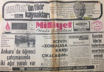 Milliyet Gazetesi 9 Kasım 1974 - DenktaşKlerides Gerçekleri Görüyor - GZ12638 - 2