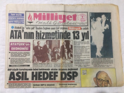 Milliyet Gazetesi 9 Kasım 1986 - Atanın Hizmetinde 13 Yıl - GZ15687 - 1