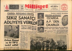 Milliyet Gazetesi 9 Mart 1966 - Zeki Müren Mankenlik Yaptı - Navas Rekor Kırdı Ünlü Yıldızlar Da Dolmabahçede'ydi: Türkan Şoray, Hülya Koçyiğit GZ140281 - 1