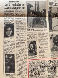 Milliyet Gazetesi 9 Mart 1966 - Zeki Müren Mankenlik Yaptı - Navas Rekor Kırdı Ünlü Yıldızlar Da Dolmabahçede'ydi: Türkan Şoray, Hülya Koçyiğit GZ140281 - 3