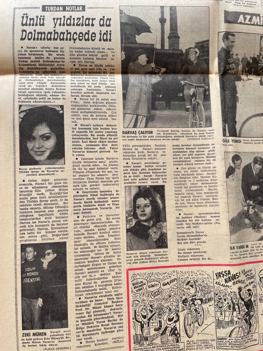 Milliyet Gazetesi 9 Mart 1966 - Zeki Müren Mankenlik Yaptı - Navas Rekor Kırdı Ünlü Yıldızlar Da Dolmabahçede'ydi: Türkan Şoray, Hülya Koçyiğit GZ140281 - 3