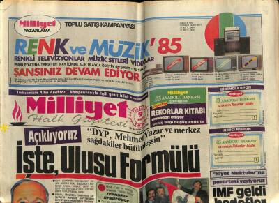 Milliyet Gazetesi 9 Mart 1985 - Doğum Günü Hediyesi GZ56689 - 1