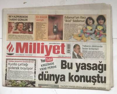Milliyet Gazetesi 9 Mart 2007 - Bu Yasağı Dünya Konuştu GZ8199 - 1
