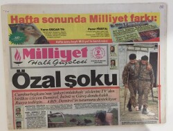 Milliyet Gazetesi 9 Nisan 1993 -Cumhurbaşkanı Özalın Askeri Müdahale Sözleri Şok Etkisi Yarattı GZ6606 - 2