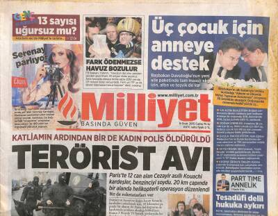 Milliyet Gazetesi 9 Ocak 2015 - Bulgaristana AİHMle Dava - Libyada 4.5 Milyar Alacağımız Var GZ106136 - 1