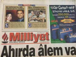 Milliyet Gazetesi 9 Temmuz 2000-İbrahim TatlısesTürkiyeyi Terkedebilirim GZ45160 - 1