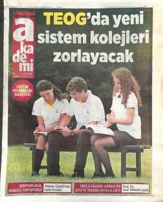 Milliyet Gazetesi Akademi Eki 20 Şubat 2015 - Ebola SalgınıAfrikada 2013te Tekrar Ortaya Çıktı GZ105378 - 1
