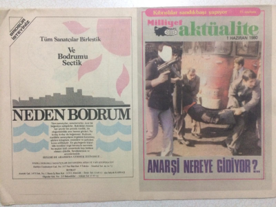Milliyet Gazetesi Aktüalite - 1 Haziran 1980 - Anarşi Nereye Gidiyor GZ24398 - 1