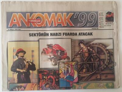 Milliyet Gazetesi Ankomak 99 Eki 25 Mayıs 1999 - 13. Uluslararası İş Makineleri Ve İnşaat Teknolojisi Fuarına 700 Firma Katıldı GZ22732 - 1