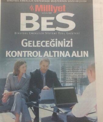 Milliyet Gazetesi Bes 14 Eylül 2003 - Geleceğinizi Kontrol Altına Alın GZ38614 - 1