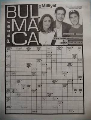 Milliyet Gazetesi Bulmaca Eki 21 Mart 2004 - GZ44311 - 1
