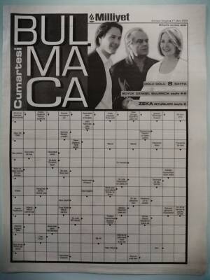 Milliyet Gazetesi Bulmaca Eki 27 Mart 2004 - GZ44313 - 2