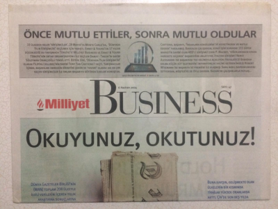 Milliyet Gazetesi Busınees Eki 6 Haziran 2004 - Okuyunuz,Okutunuz GZ24390 - 1