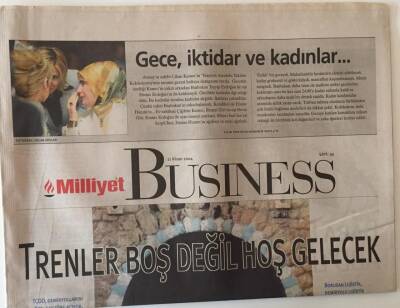 Milliyet Gazetesi Business Eki 11 Nisan 2004 - Trenler Boş Değil Hoş Gelecek GZ20600 - 1
