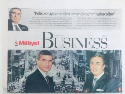 Milliyet Gazetesi Busıness Eki 14 Kasım 2004 - 6-7 Eylül Acısına Parfüm Sıktılar GZ40350 - 1