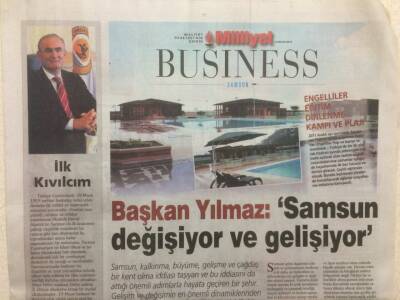 Milliyet Gazetesi Busıness Eki 19 Mayıs 2013 - Samsun Değişiyor Ve Gelişiyor GZ35654 - 1