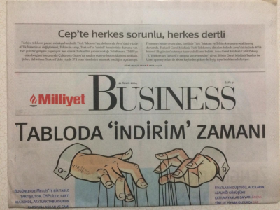 Milliyet Gazetesi Busıness Eki 21 Kasım 2004 - Tabloda İndirim Zamanı GZ24882 - 1