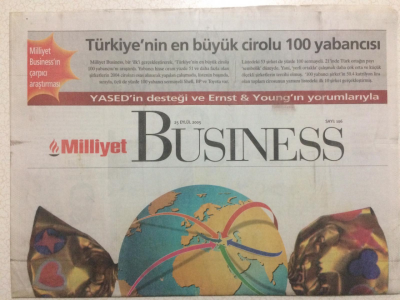 Milliyet Gazetesi Busıness Eki 25 Eylül 2005 - Türkiye Yabancıya Şeker Gibi GZ24886 - 1