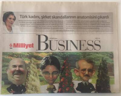 Milliyet Gazetesi Busıness Eki 26 Eylül 2004 - Define Avcıları Ama Onlar Defineyi Yerin Altında Değil Üstünde Aramış Ve Bulmuşlar Çeltiğin Babası Halil Sürek GZ20570 - 1