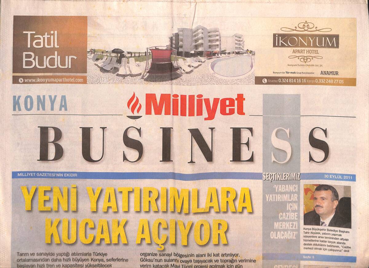 Milliyet Gazetesi Business Eki 30 Eylül 2011 - Atiker Ayakkabı Sektörüne Girdi GZ135157 - 1