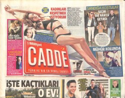 Milliyet Gazetesi Cadde Eki 1 Nisan 2014 - Kadir Doğulu, Neslihan Atagül İle Beraber - Pascal Nouma'dan Kartal Duruşu GZ158378 - Gökçekoleksiyon