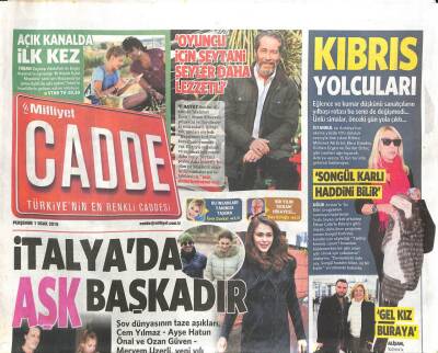 Milliyet Gazetesi Cadde Eki 1 Ocak 2015 - Chris Brown Rihanna Bir Hiç... GZ105191 - 1