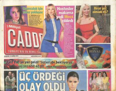 Milliyet Gazetesi Cadde Eki 10 Haziran 2015 - Yıldız Tilbenin Azıcık Makyajı GZ116413 - 1