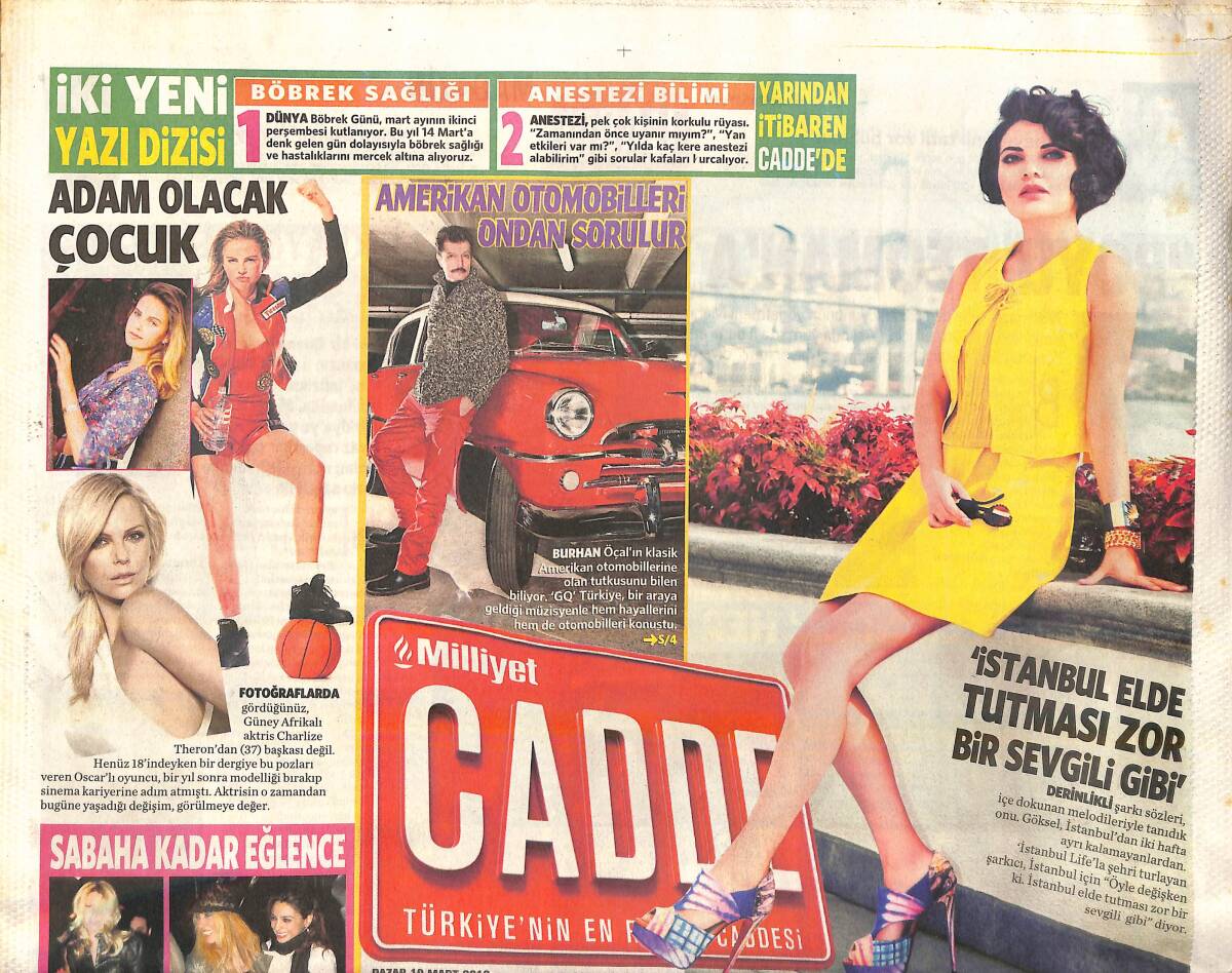 Milliyet Gazetesi Cadde Eki 10 Mart 2013 - Amerikan Otomobilleri Burhan Öçal'dan Sorulur GZ159841 - 1